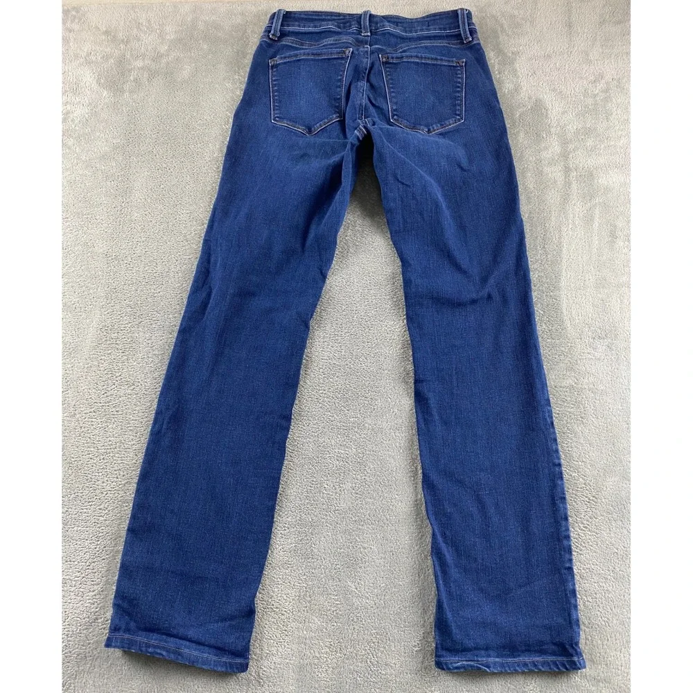 NYDJ Marilyn Straight Leg Jeans Dark Blue Wash Lift Tuck Size 8 MDNM2013 Mens